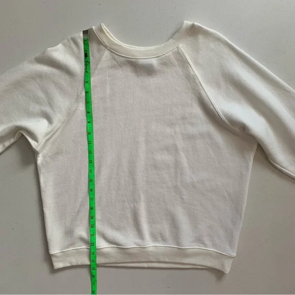 Hill House Size Medium Cream Off-White Raglan Sleeve Pullover Sweatshirt NWOT - Picture 14 of 15